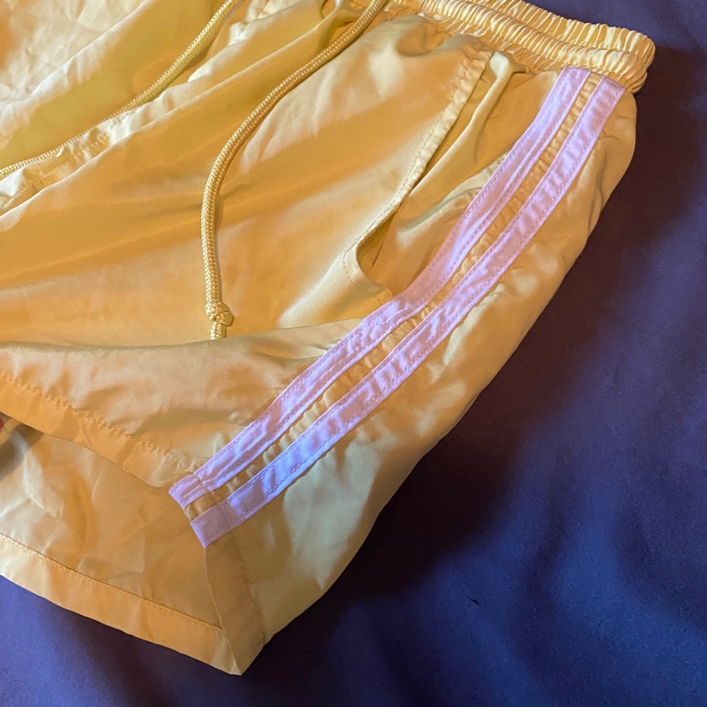 Cute yellow exercise shorts